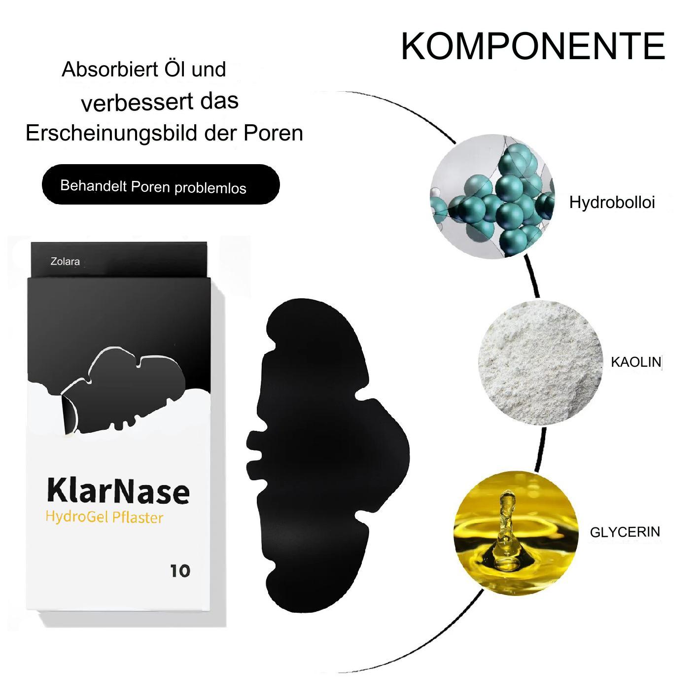 Zolara KlarNase HydroGel Pflaster