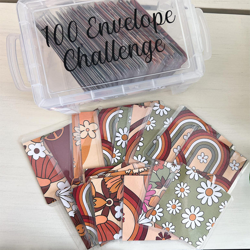 Challenge-Box-Set mit 100 Umschlägen | Sparen sie