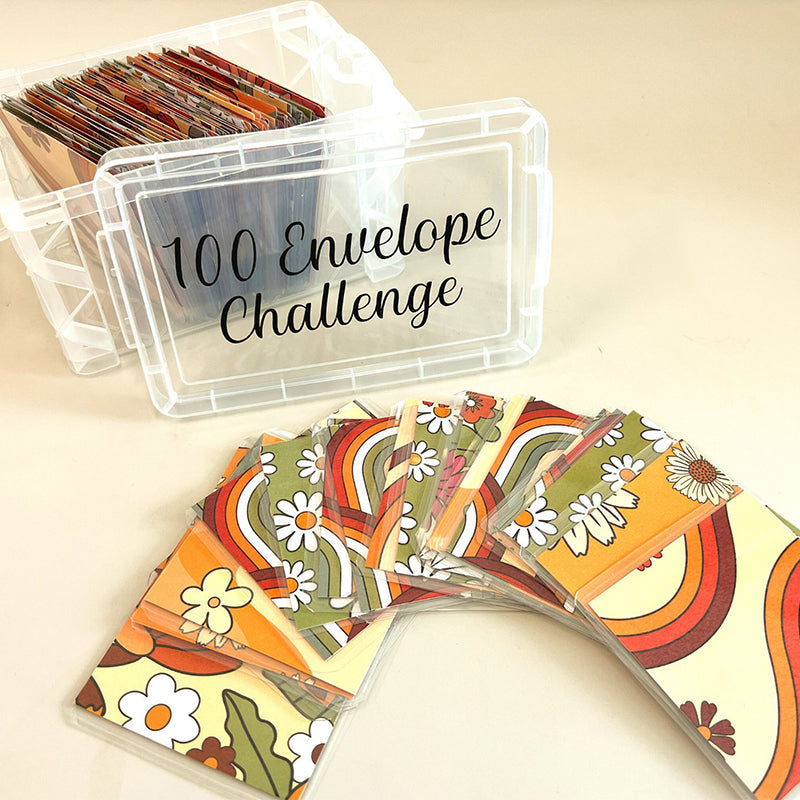 Challenge-Box-Set mit 100 Umschlägen | Sparen sie