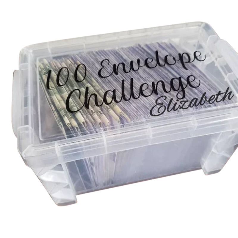 Challenge-Box-Set mit 100 Umschlägen | Sparen sie