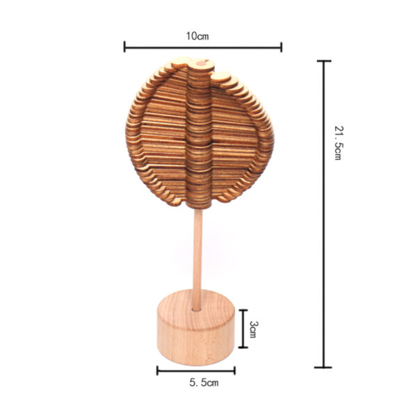 Zolara - Hölzerne Spirale Lollipop Spielzeug | 1 + 1 Gratis!