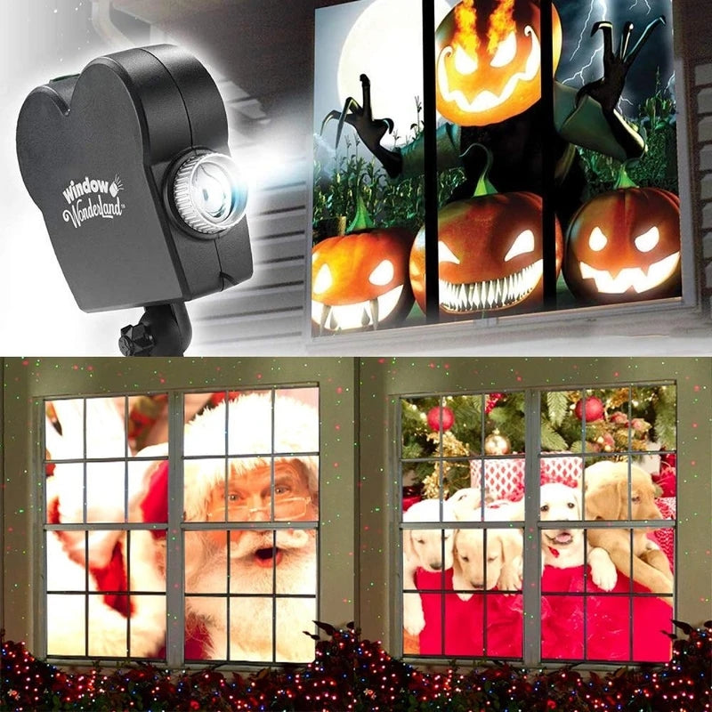 Halloween- und Weihnachtsfensterprojektor