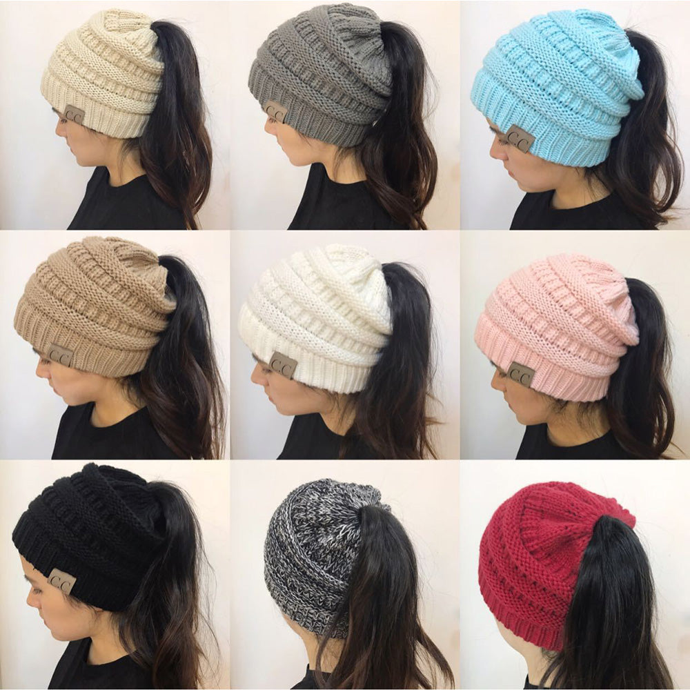 Unordentlicher Bun Beanie | Gemütliche Pferdeschwanzmütze