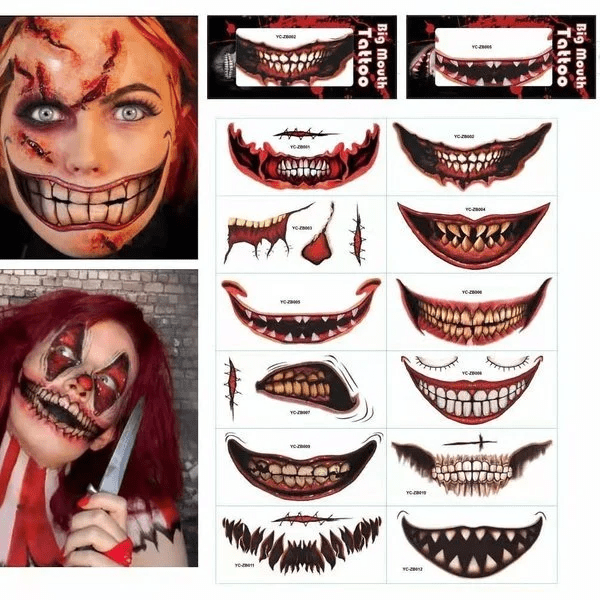 Zolara Gruselige Halloween-Streich-Tattoos