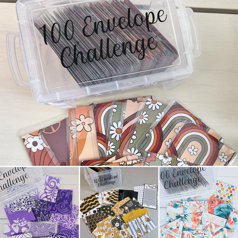 Challenge-Box-Set mit 100 Umschlägen | Sparen sie