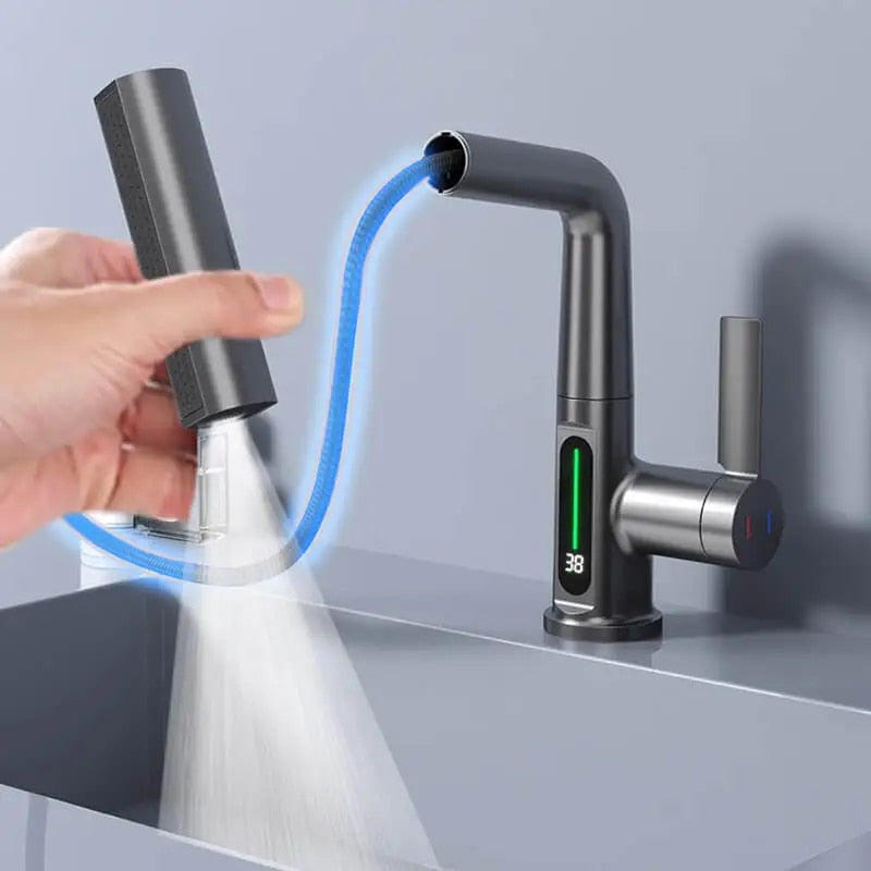 3-in-1 ausziehbarer intelligenter Wasserfall