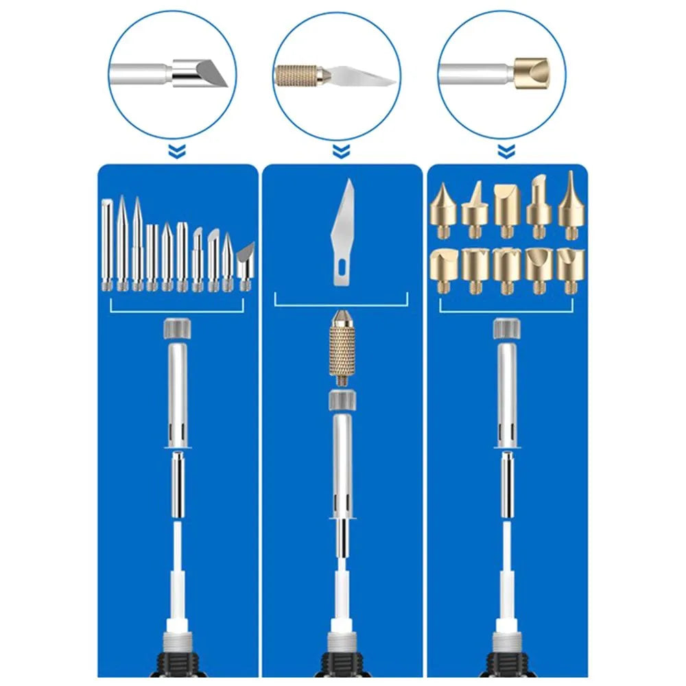 Kreatives Pyro-Kit | Präzisions-Pyrographie-Stift-Set