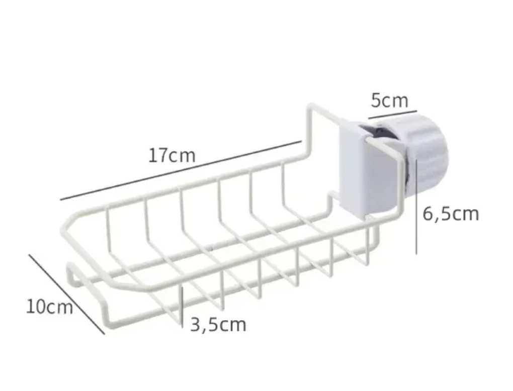 Zolara - Edelstahl-Spülbeckenablaufregal