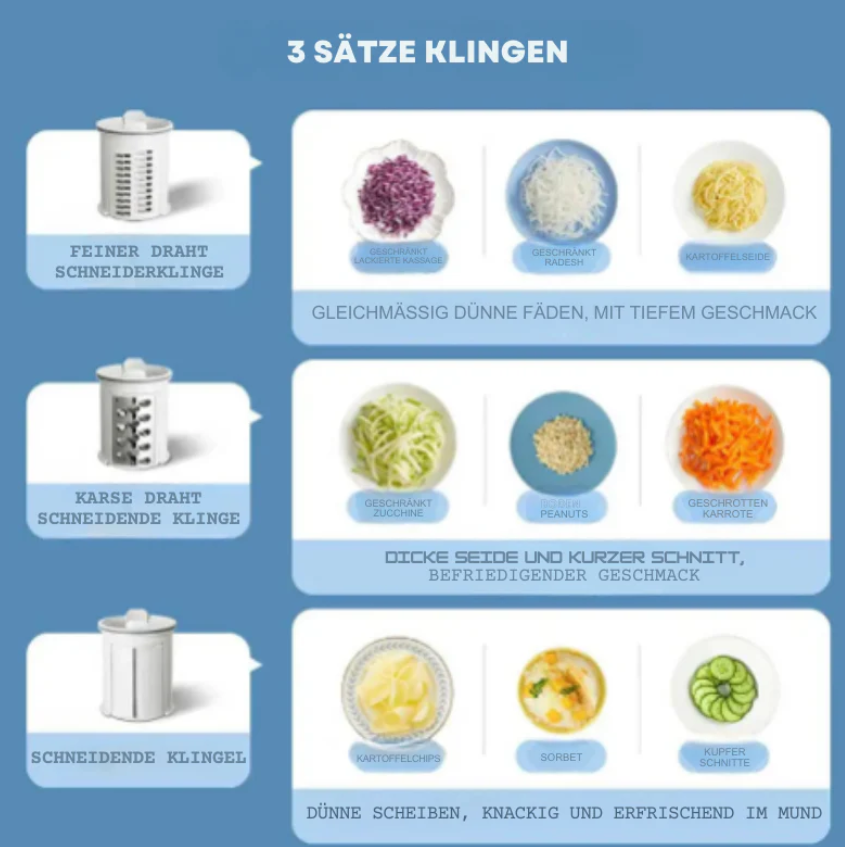 Elektrischer Gemüseschneider | Schnelle & Effiziente Essenszubereitung