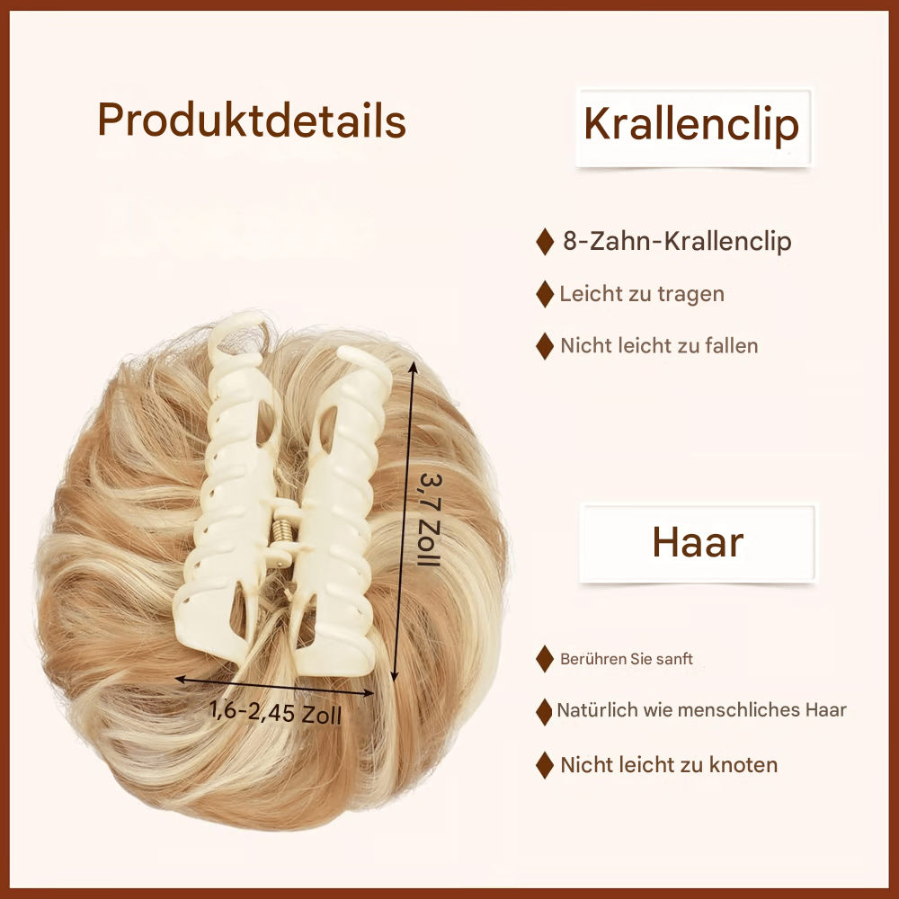 Unordentlicher Dutt Clip | Sofortige Erreichung von Haarzielen - 1 + 1 Gratis!