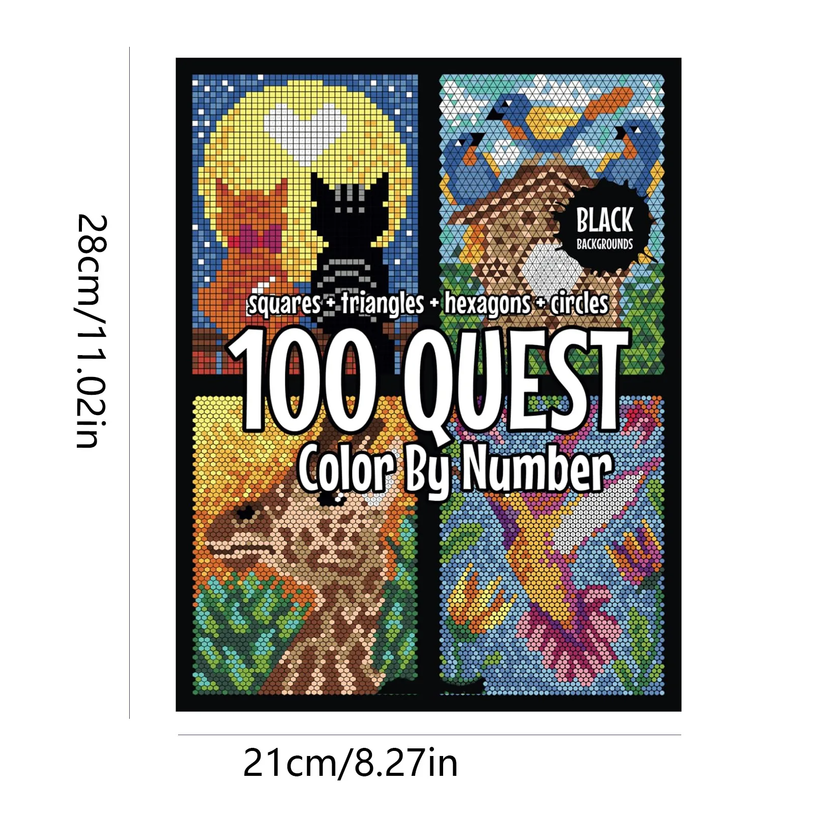 100 Quest-Malbücher | Künstlerischer Spaß leicht gemacht!
