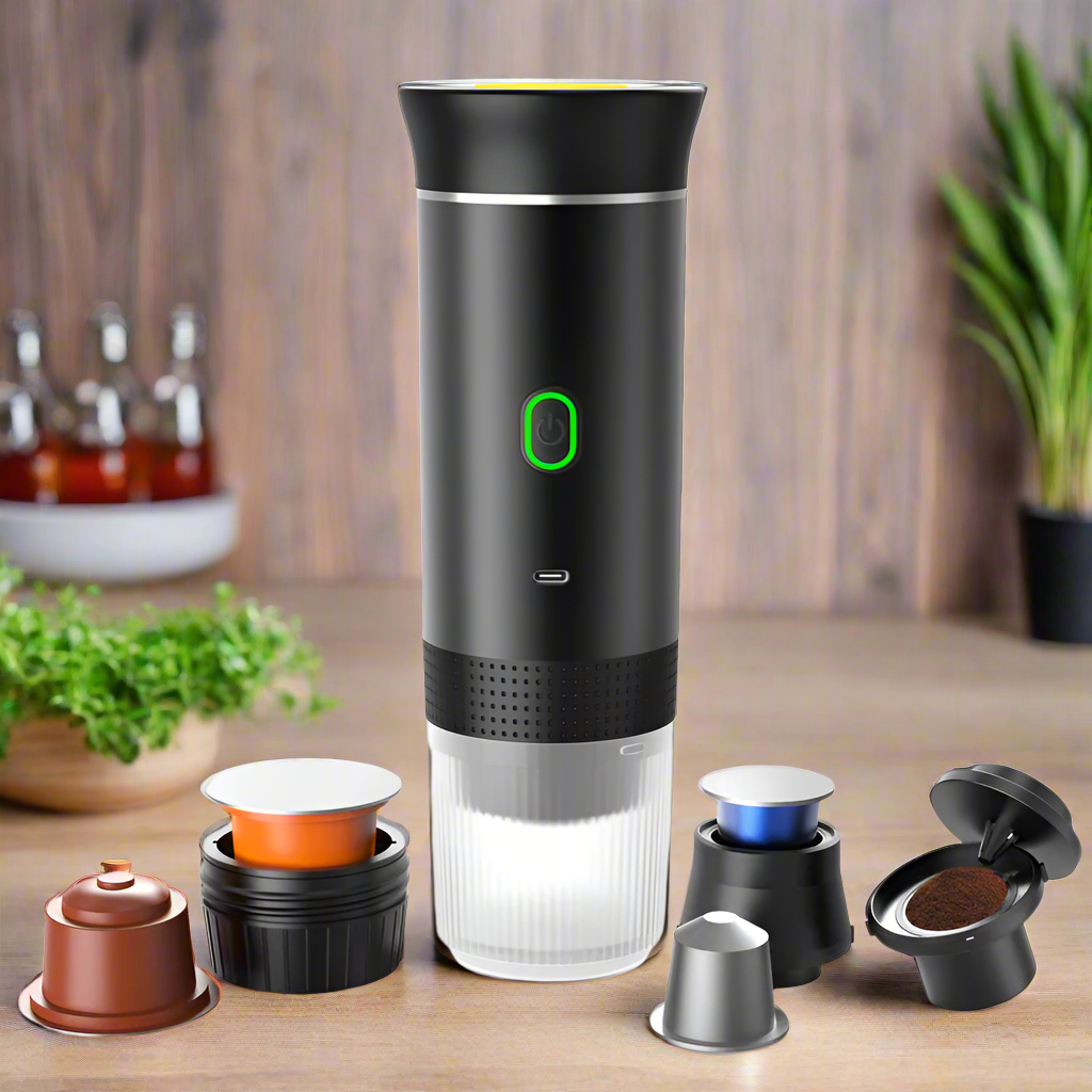 Tragbare Kaffeemaschine | Brühen Sie überall und zu jeder Zeit