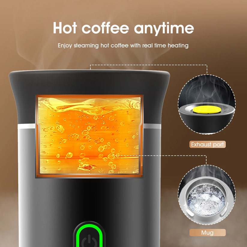Tragbare Kaffeemaschine | Brühen Sie überall und zu jeder Zeit