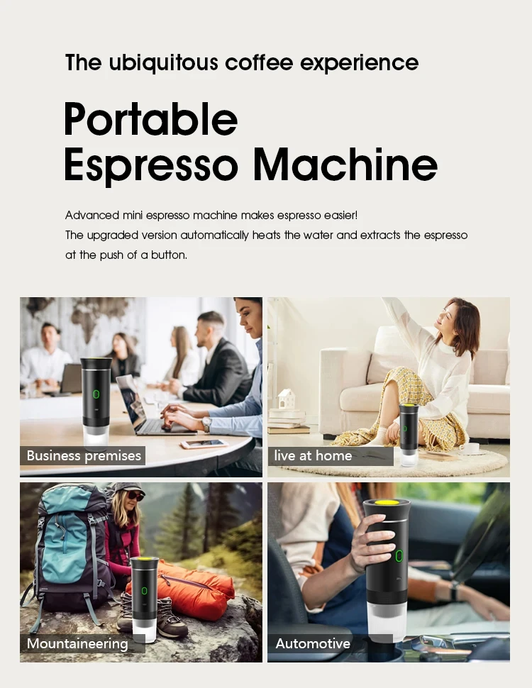 Tragbare Kaffeemaschine | Brühen Sie überall und zu jeder Zeit