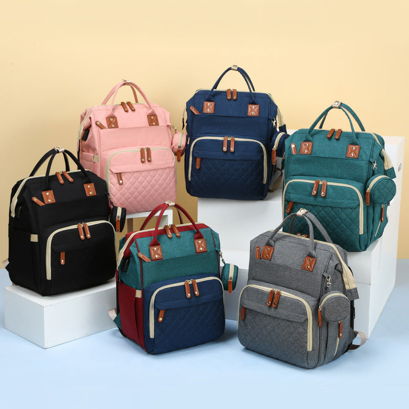 2-in-1-Baby-Wickelrucksack | Eingebautes Wickelbett