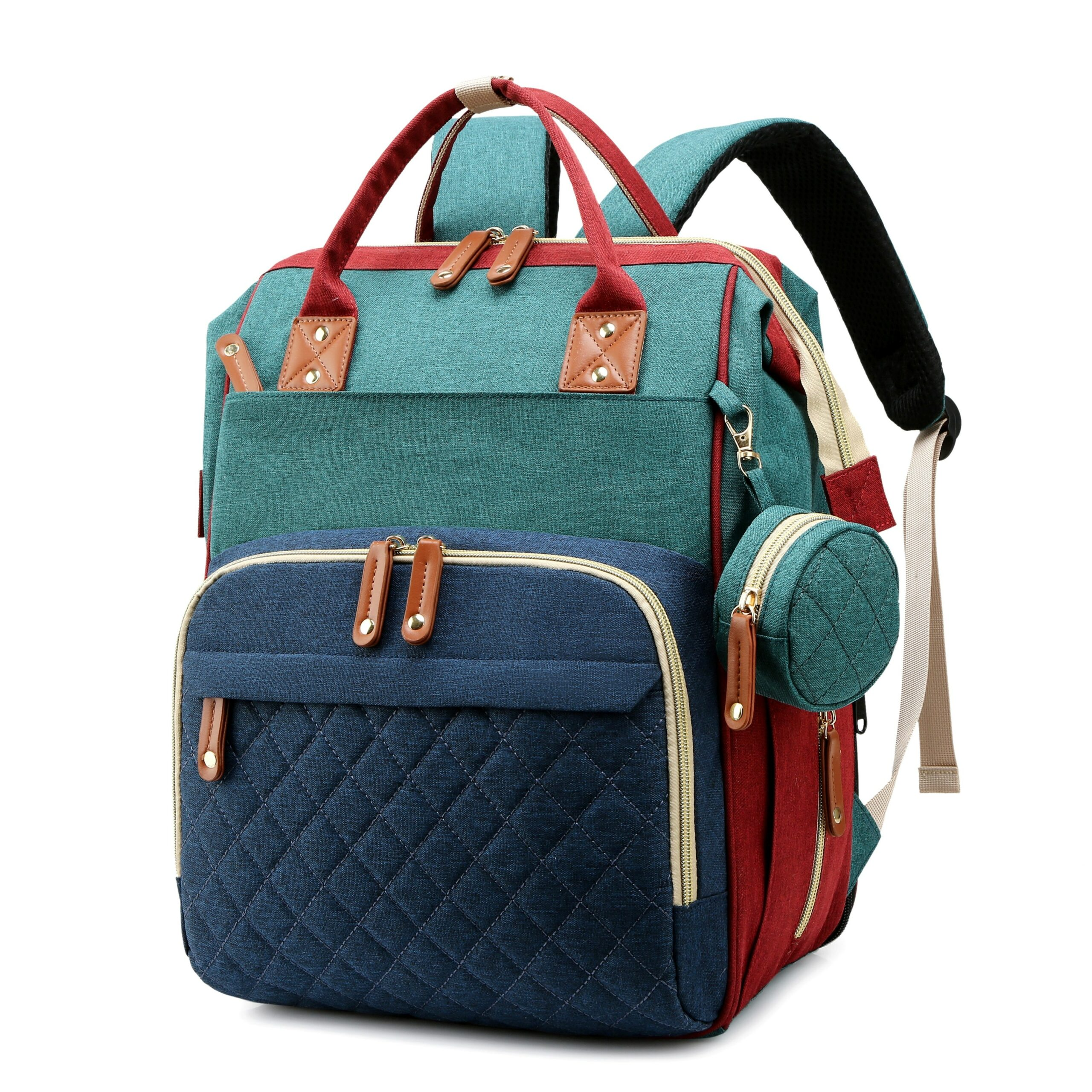 2-in-1-Baby-Wickelrucksack | Eingebautes Wickelbett
