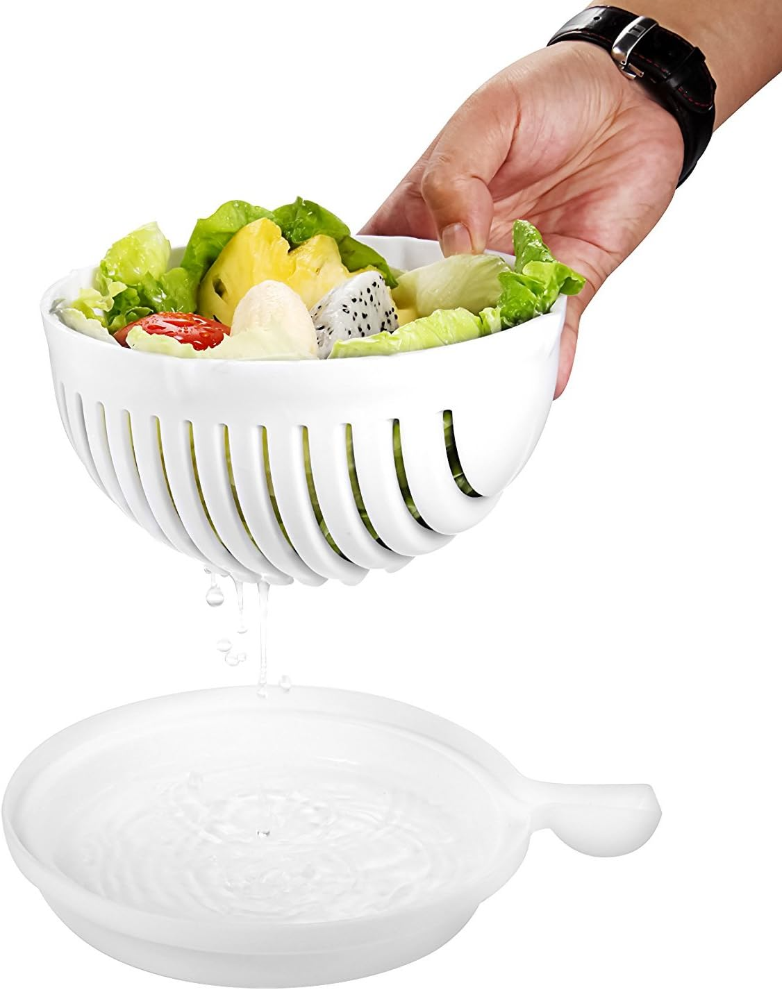 Salatschneider Schüssel | 60-Sekunden-Salatzubereiter - 1 + 1 Gratis!