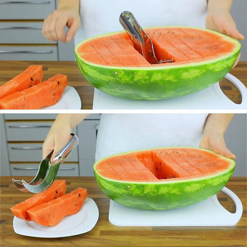Wassermelonenschneider | Einfaches Schneiden von Obst - 1 + 1 Gratis!
