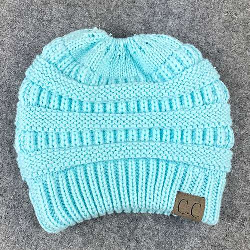 Unordentlicher Bun Beanie | Gemütliche Pferdeschwanzmütze