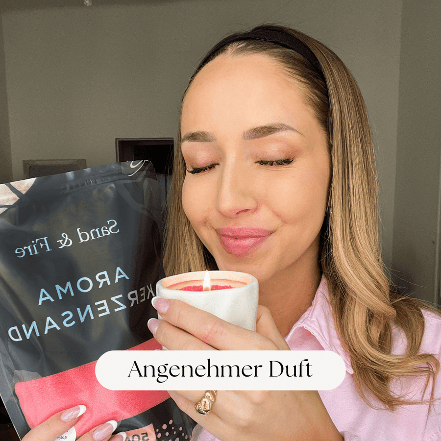 Goldene Aura Kerze Sand | Anpassbare Kerze Sand