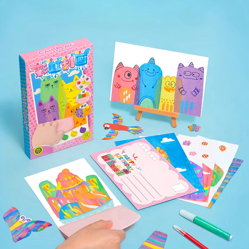 Kreative Kinder Rakel Malerei Kit | Mess-Free Kunst Spaß