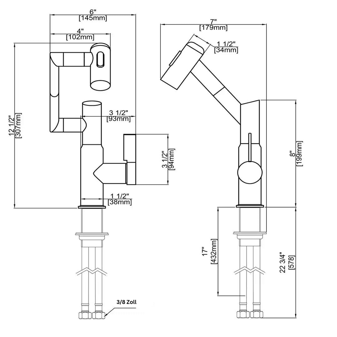 Moderner Digitaler Wasserhahn | Anpassbar, Bequem, Intelligent