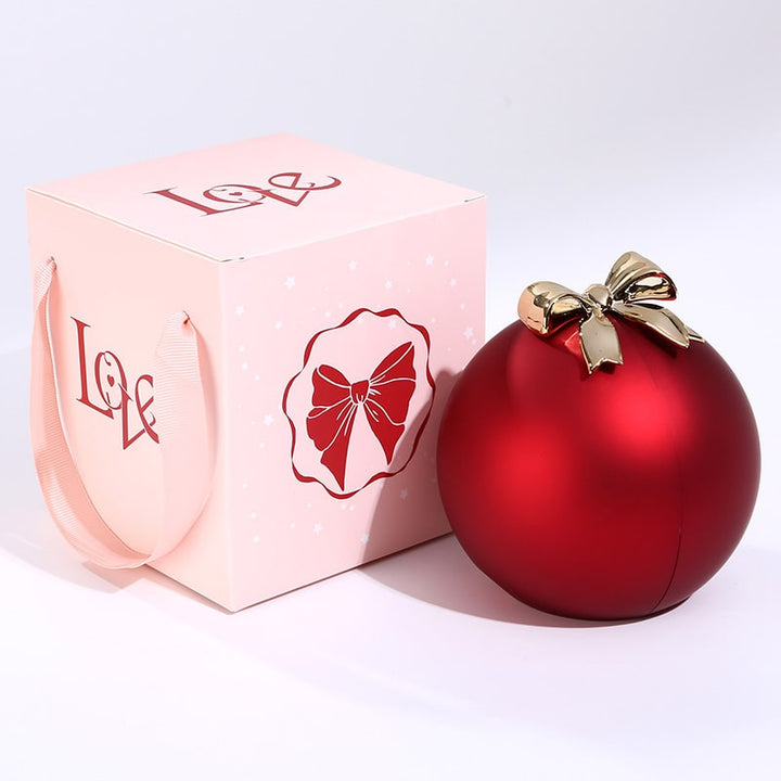 Ball-Rosen-Box | Das Perfekte Geschenk mit einer Doppelherz-Halskette