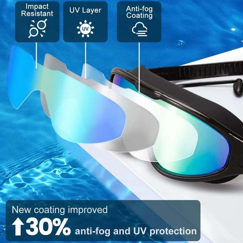 Wide View Anti-Fog Schwimmbrille | Klare & Komfortable Sicht