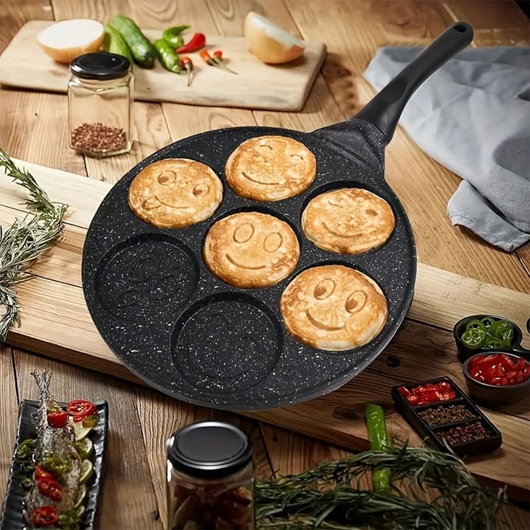 Smiley Pfannkuchenpfanne | Spaßfrühstück für Kinder & Erwachsene
