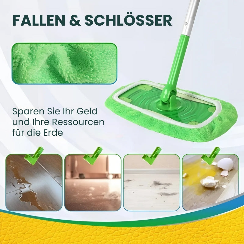 Wiederverwendbare Mikrofaser -Mop -Pads | Stark auf Schmutz, Sanft auf Böden