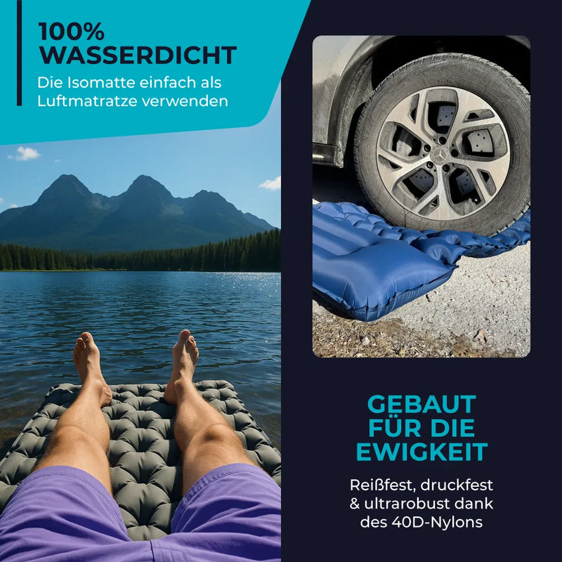 Ultraleichte Schlafmatte | Einfacher, Komfortabler, Stressfreier Aufbau