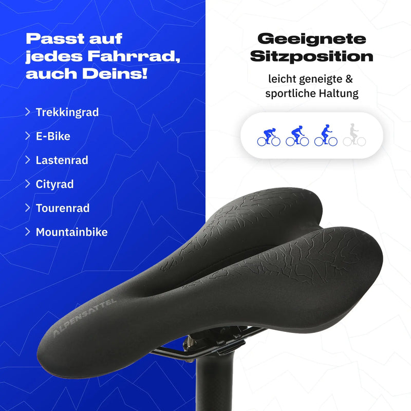 Ergonomischer Fahrradsattel | Keine Rücken- und Gesäßschmerzen mehr