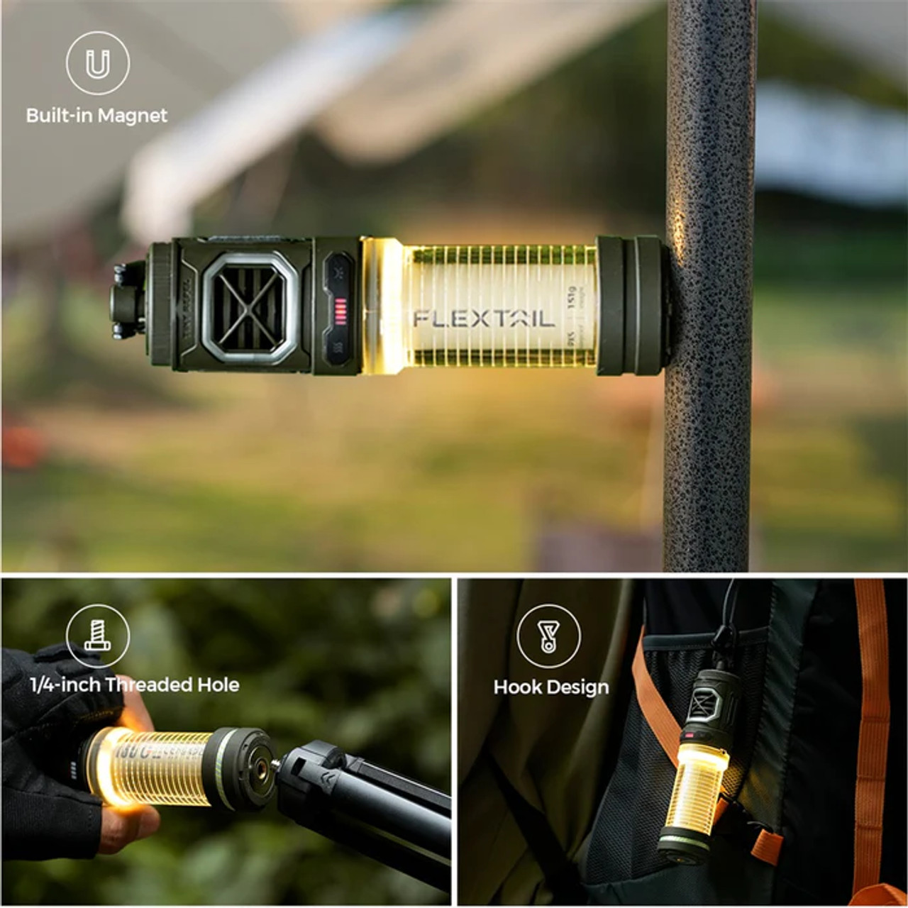 2-in-1 Mückenschutz & Licht | Intelligente Outdoor-Verteidigung