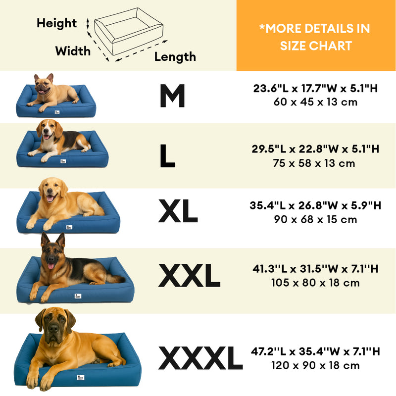 Orthopädisches Wasserdichtes Hundebett | Sicherer, beruhigender Schlaf für Ihren Hund