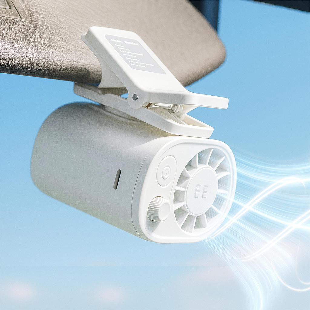 Turbo-Clip-Lüfter | Sofortige Clip-On-Kühlung für Dein Auto