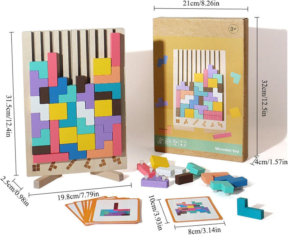 Montessori-Puzzleblöcke | Konzentration, Kreativität & Logik fördern