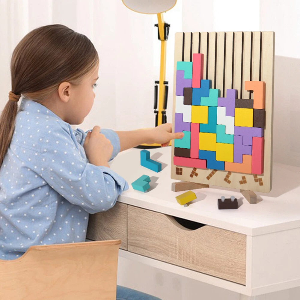 Montessori-Puzzleblöcke | Konzentration, Kreativität & Logik fördern