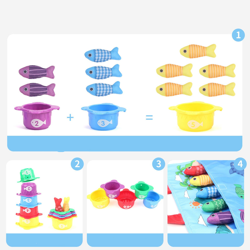 Montessori Fischteichspielzeug | Lernspaß für kleine Hände
