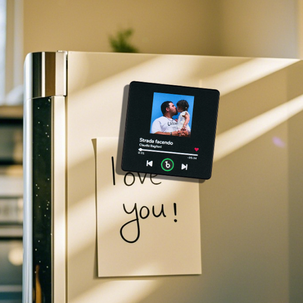 Personalisierter Musik-Fotomagnet | Perfektes Geschenk, das für immer hält