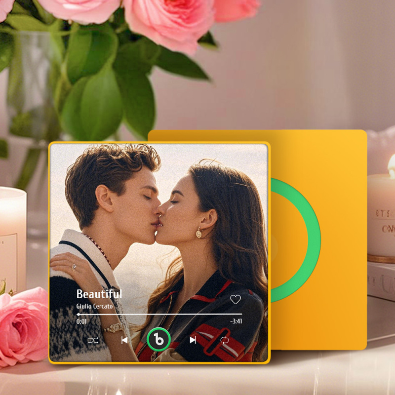 Personalisierter Musik-Fotomagnet | Perfektes Geschenk, das für immer hält
