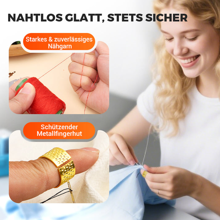 Ready-Stitch Nähset | Stressfreies Nähen jederzeit - 1 + 1 Gratis!