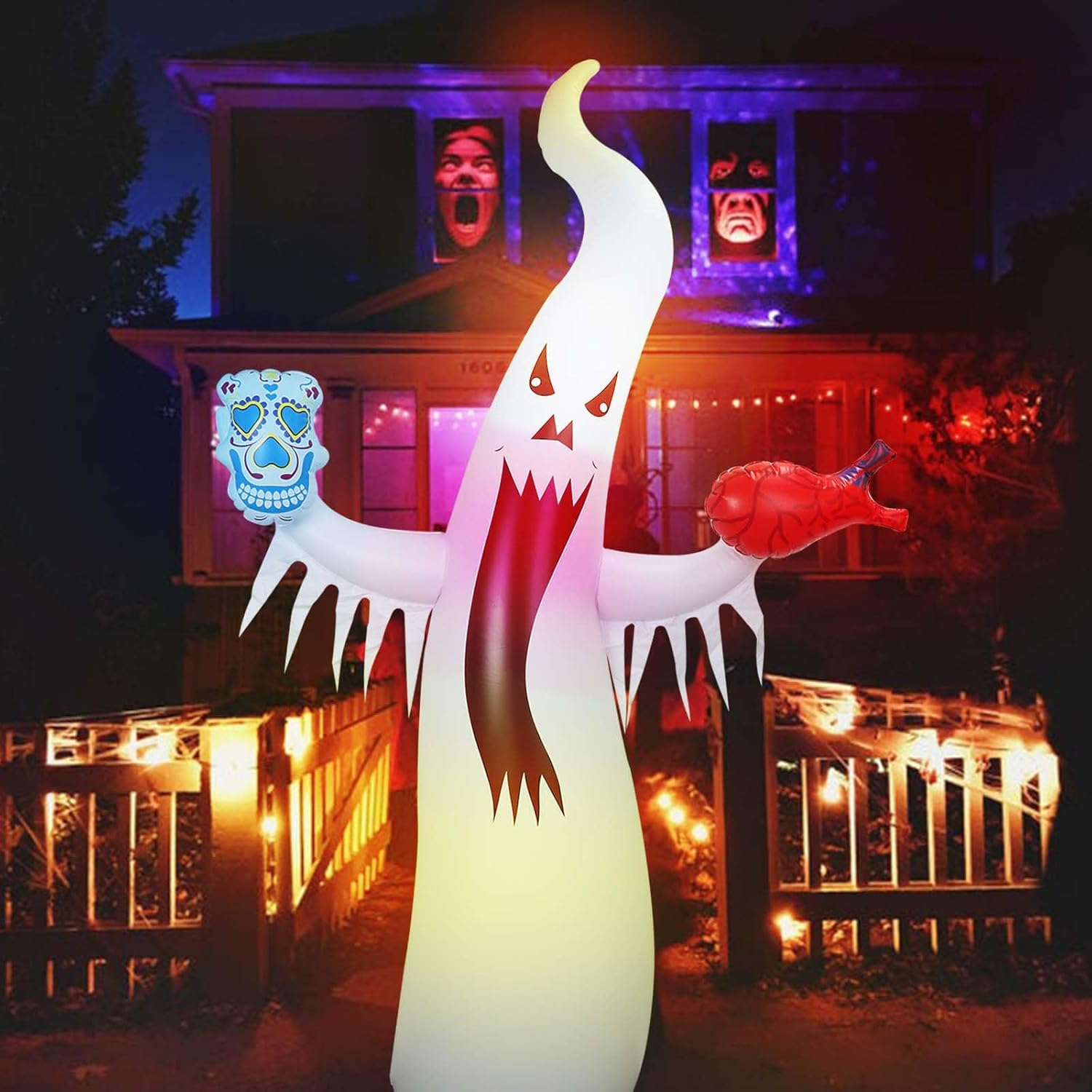 Leuchtender Halloween-Geist | Schaffen Sie eine gruselige Halloween-Atmosphäre