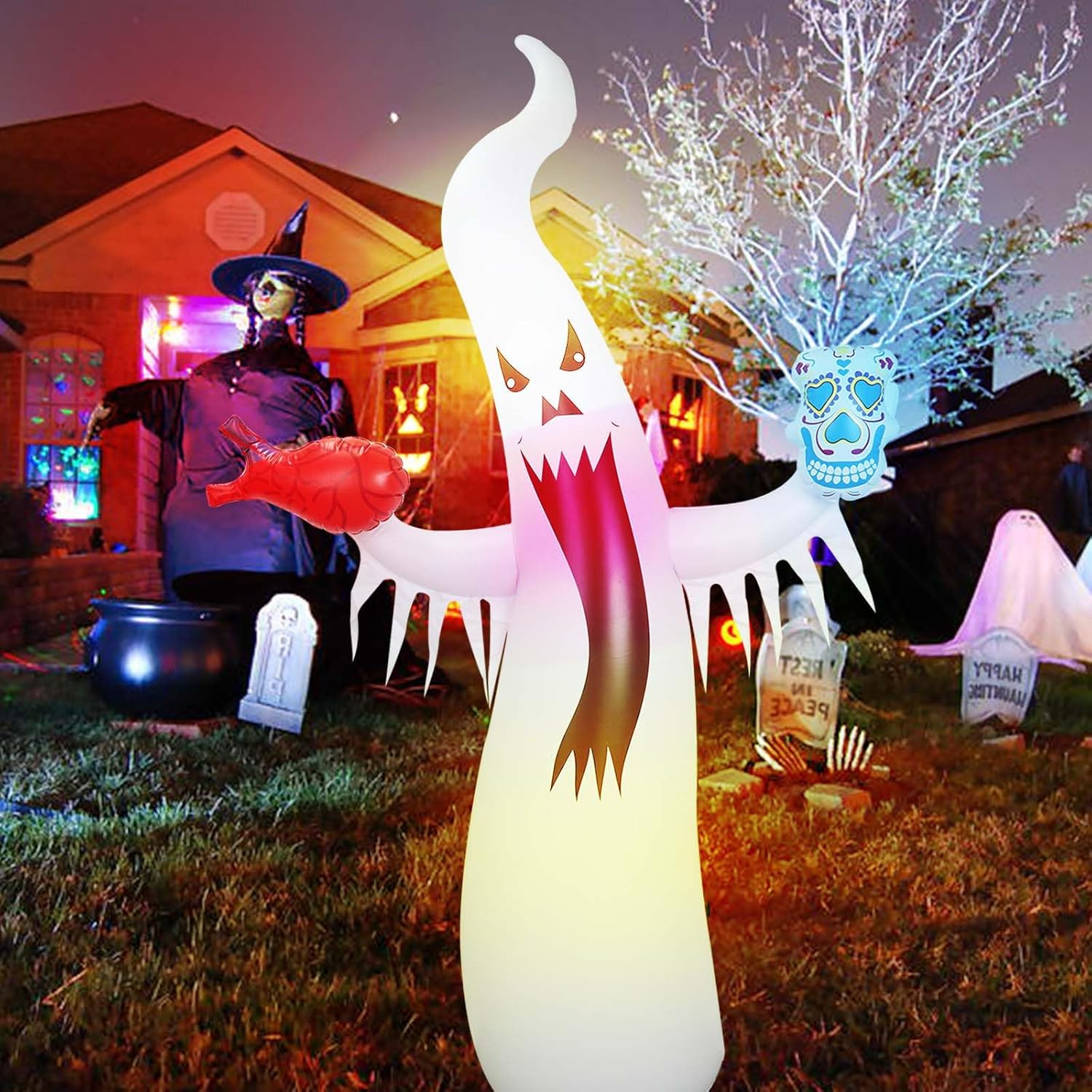 Leuchtender Halloween-Geist | Schaffen Sie eine gruselige Halloween-Atmosphäre