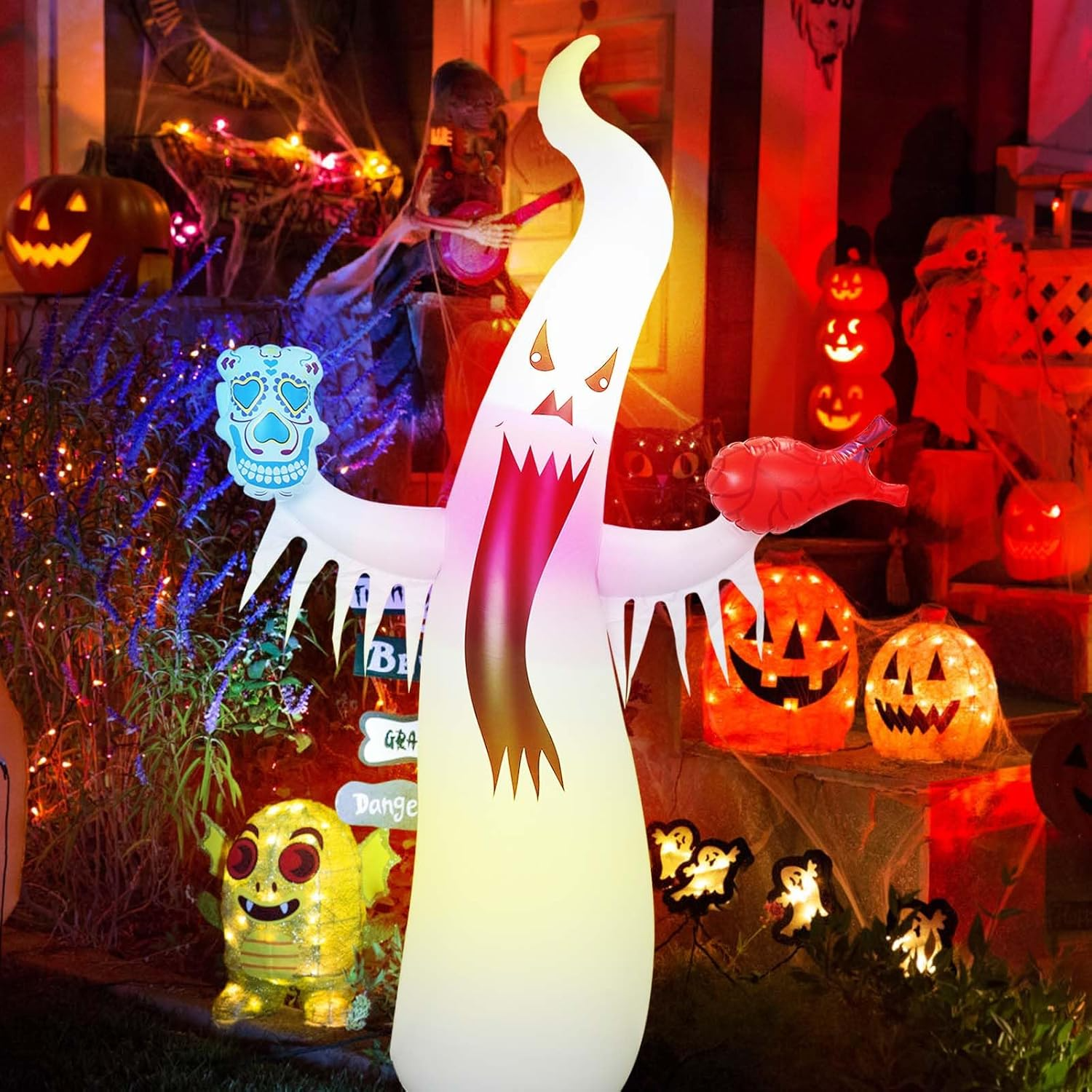 Leuchtender Halloween-Geist | Schaffen Sie eine gruselige Halloween-Atmosphäre