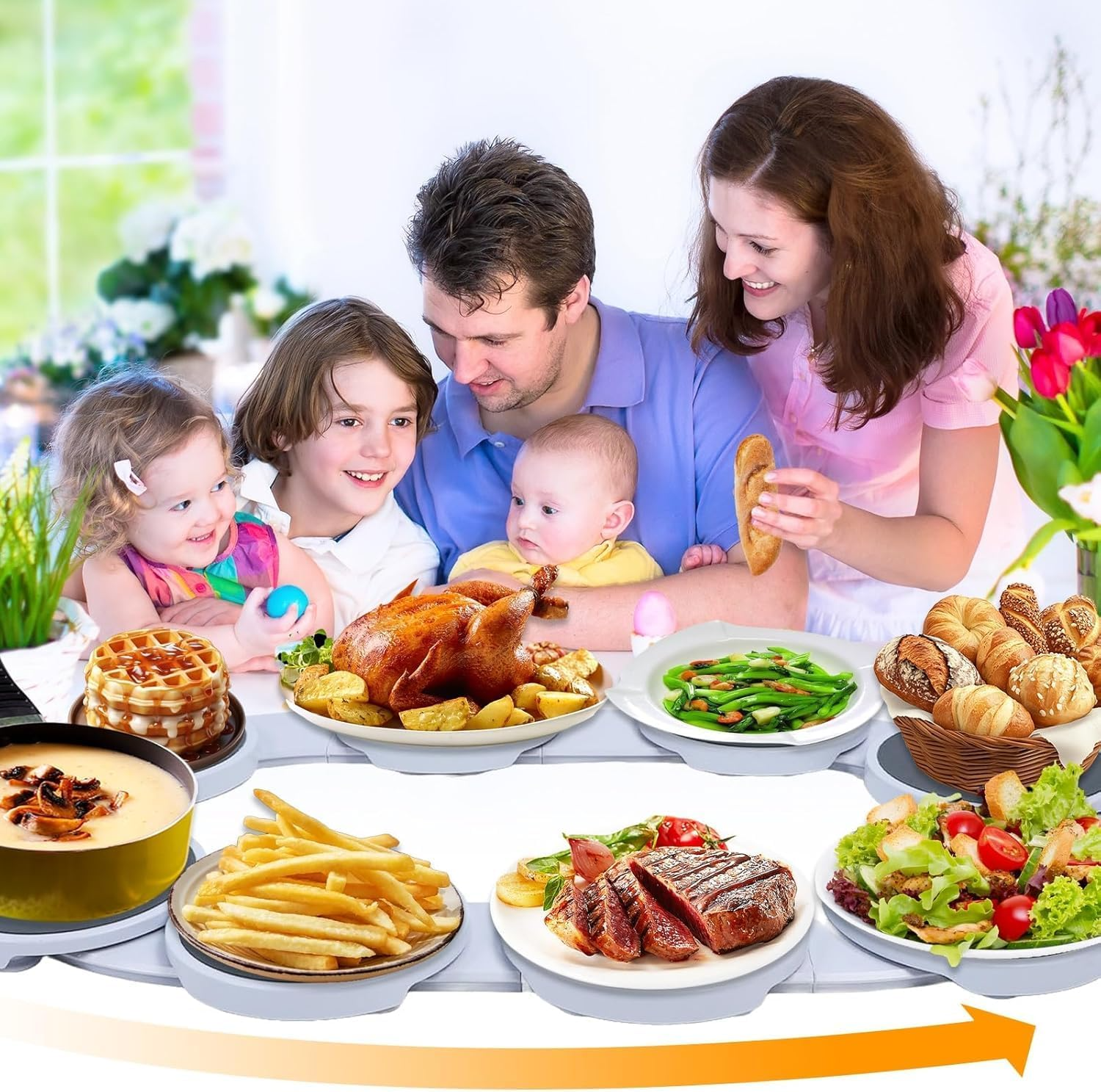 Drehteller für Esstische | Genießen Sie Ihre Mahlzeiten ganz einfach gemeinsam.