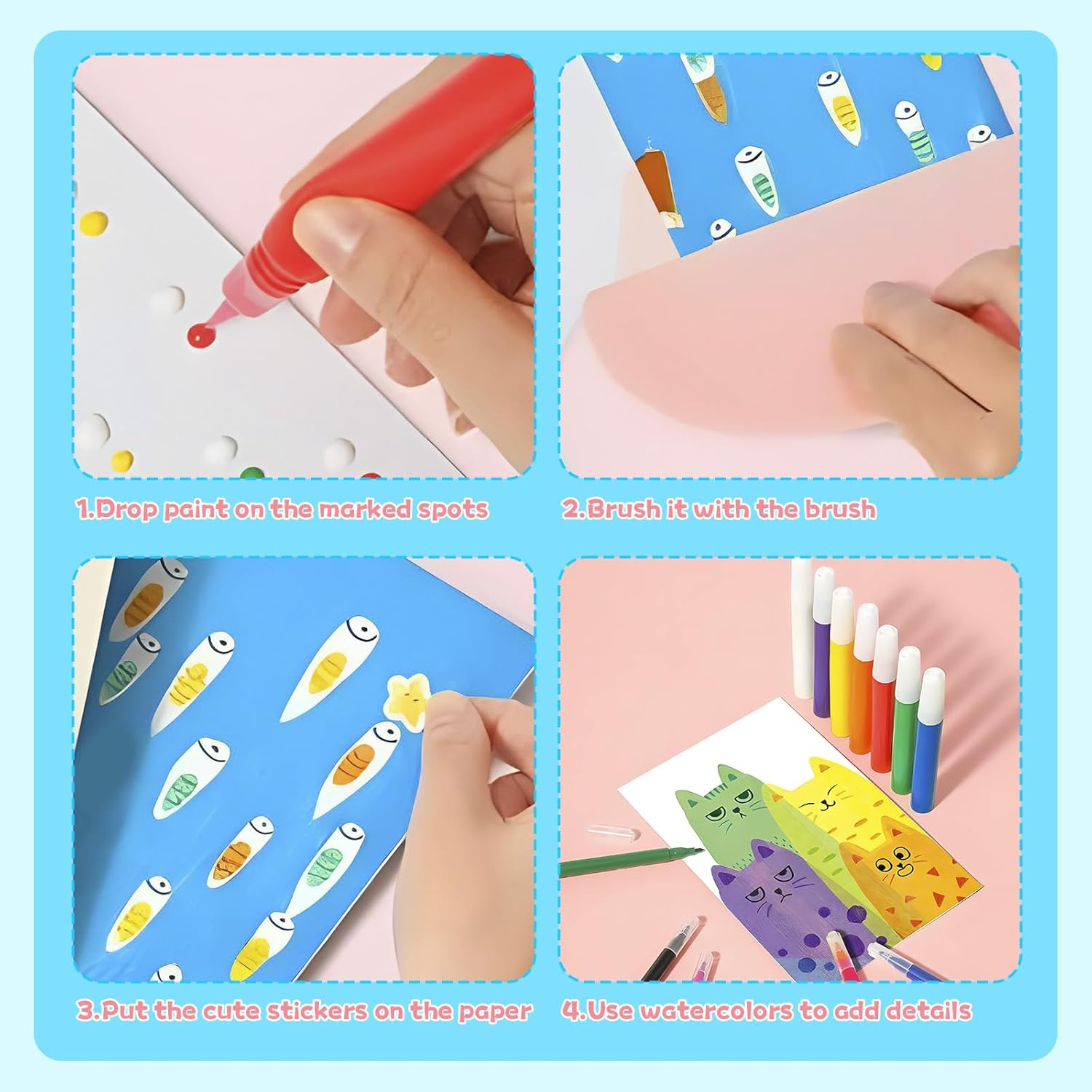 Kreative Kinder Rakel Malerei Kit | Mess-Free Kunst Spaß