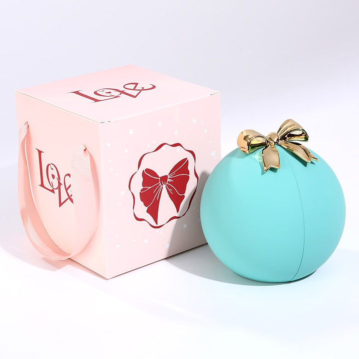 Ball-Rosen-Box | Das Perfekte Geschenk mit einer Doppelherz-Halskette