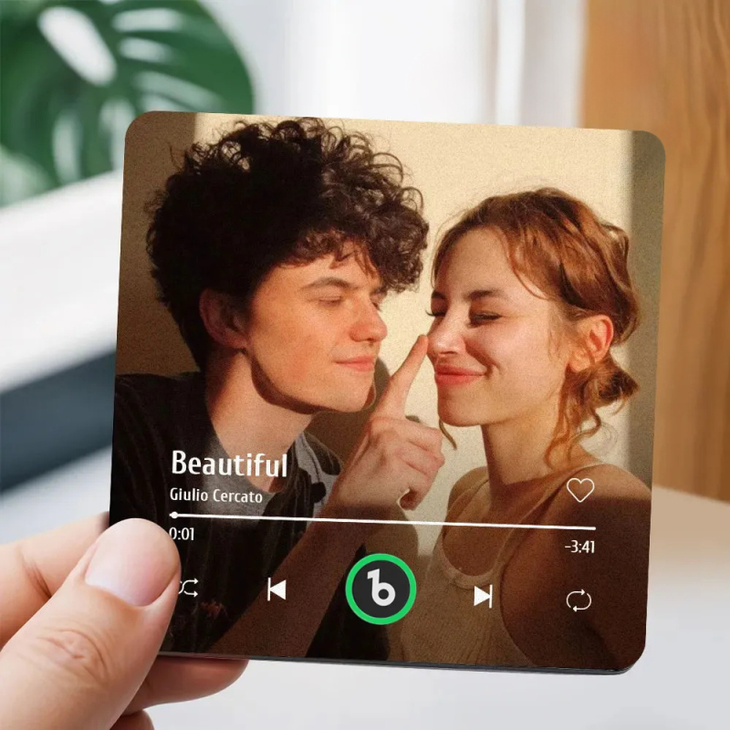 Personalisierter Musik-Fotomagnet | Perfektes Geschenk, das für immer hält