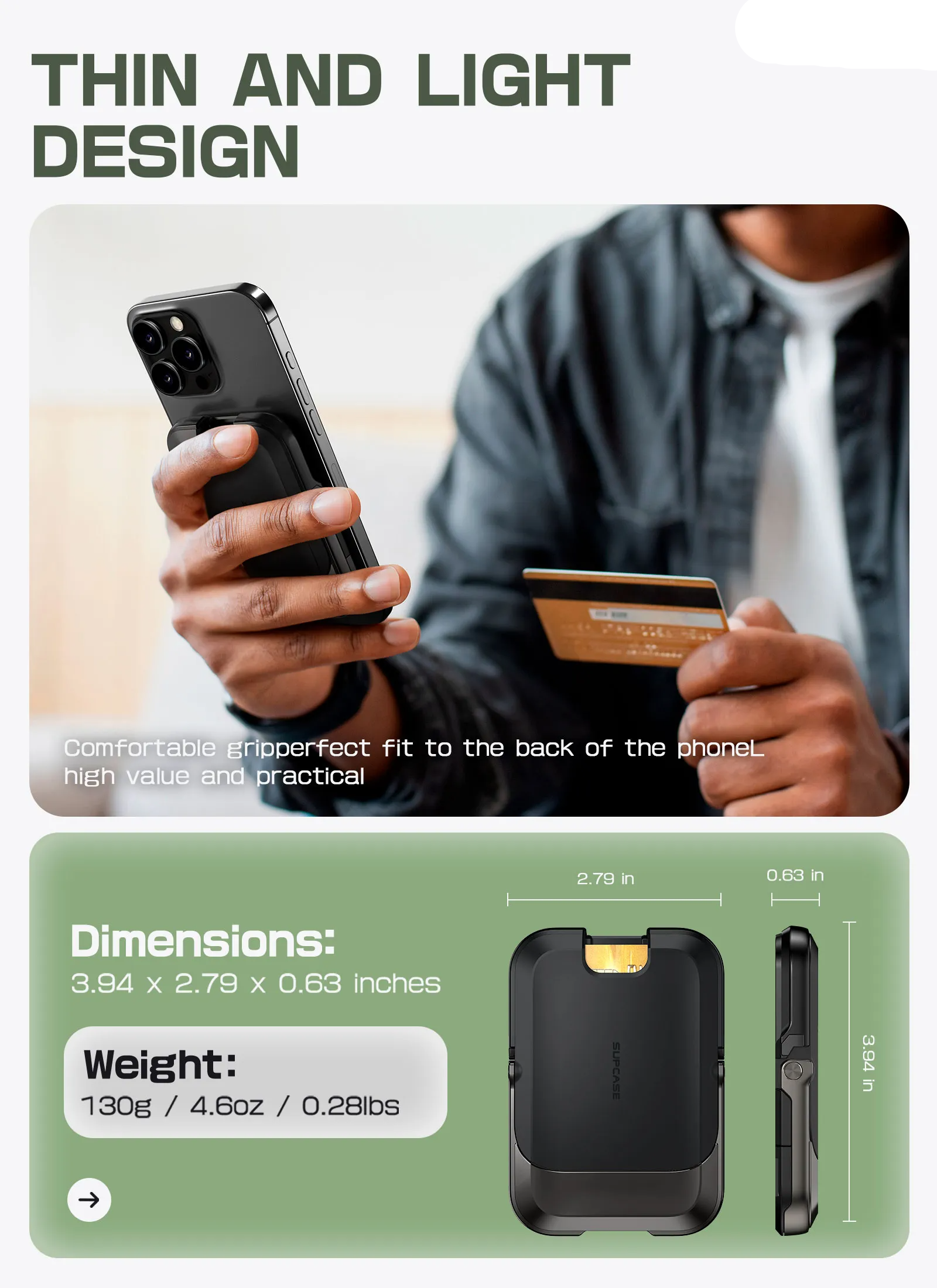 MagSafe Wallet mit Ständer | All-in-One-Sicherheit und Komfort - 1 + 1 Gratis!