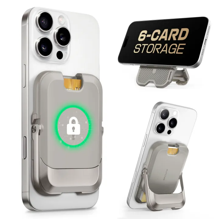 MagSafe Wallet mit Ständer | All-in-One-Sicherheit und Komfort - 1 + 1 Gratis!